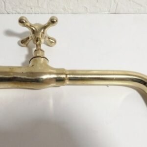 Antique Brass Water Faucet: Moroccan Bathroom Decor