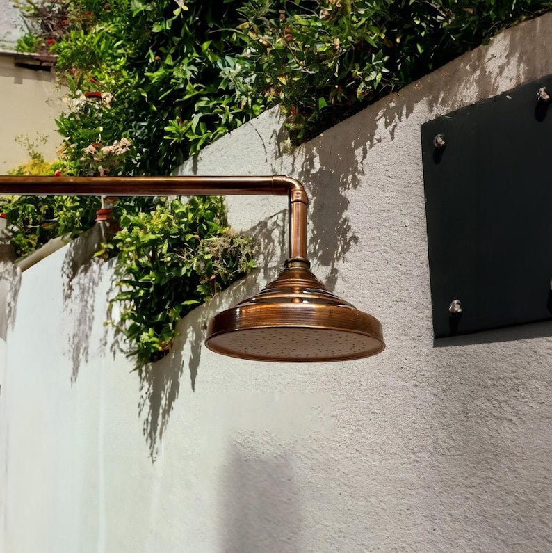 products-AntiqueStyle3.jpg Handcrafted Unlacquered Copper Shower System: Antique Style - Image 3