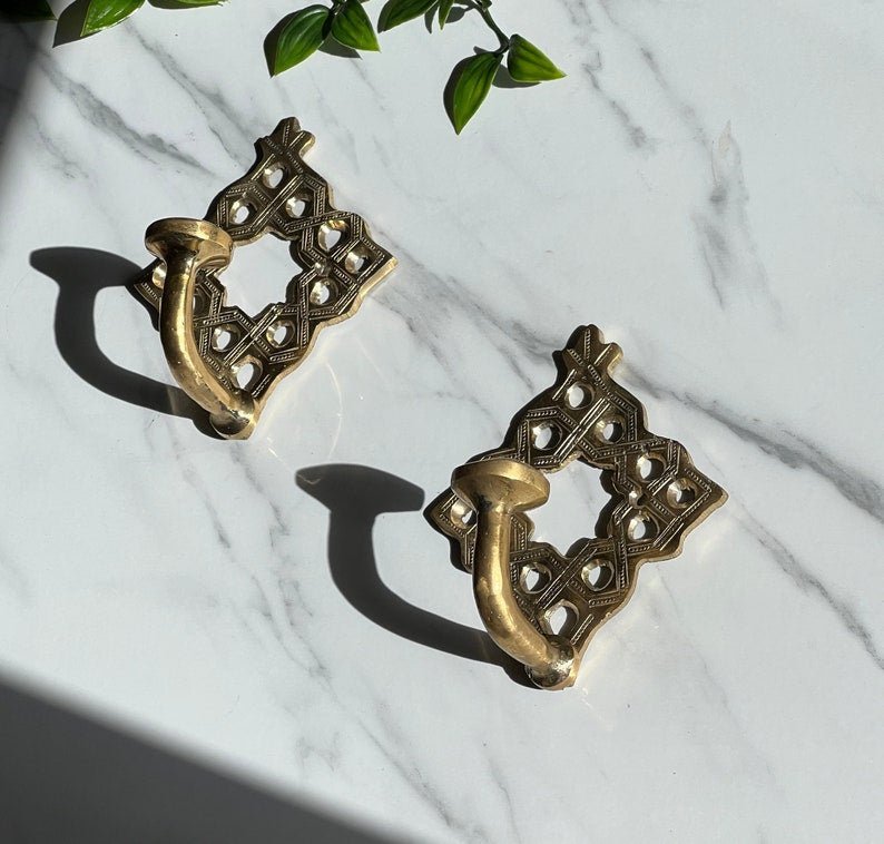 products-BathroomTowelHooks6.jpg Bathroom Towel Hooks - Moroccan Handmade Brass Wall Hook, Decorative Robe Hook & Wall Towel Hanger for Stylish Bathrooms, Unique Gift - Image 5