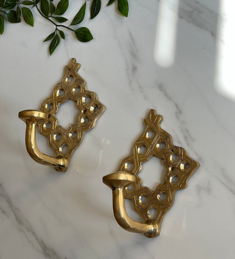products-BathroomTowelHooks7.jpg Bathroom Towel Hooks - Moroccan Handmade Brass Wall Hook, Decorative Robe Hook & Wall Towel Hanger for Stylish Bathrooms, Unique Gift - Image 6