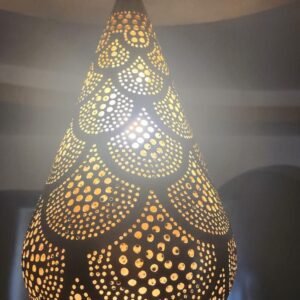 Moroccan Brass Ceiling Light – Handmade Boho Pendant Lamp