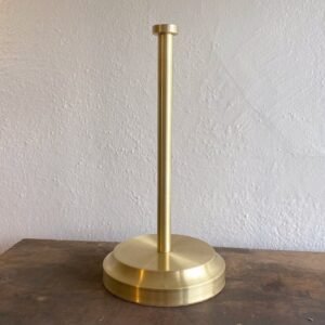 Paper Towel Holder • Unlacquered Brass Standing Paper Towel Holder