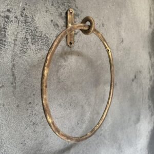Antique Brass Towel Ring: Wall Mount Bathroom Hand Towel Holder