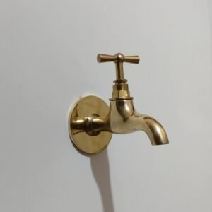 Unlacquered Brass Water Spigot: Moroccan Style Garden Tap