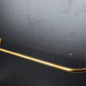 Unlacquered Brass Curtain Rod: French Return curtain, 16mm Solid Brass