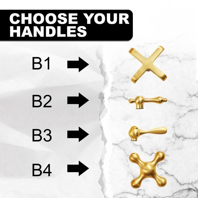 products-DeckS8.jpg Unlacquered Brass 3-Hole Bathroom Faucet, Deck Mounted Brass Vanity Tap - Image 7