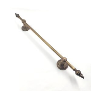 Handmade Solid Brass Hand Towel Bar 55 cm (21.65"), Antique Bronze Coated Finish, Elegant Luxury Design for Bathroom or Kitchen