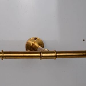 Simple Brass Clothing Rod, Unlacquered Brass Clothes Rack, Wall Mounted Laundry Drying and Clothes Organizer, Brass Hanger, DDP shipping