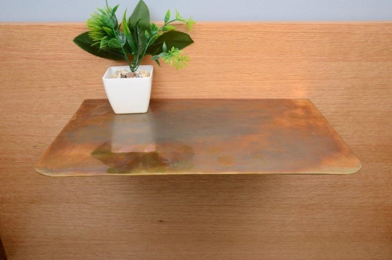 products-FloatingShelfForWalls5.jpg Unlacquered Brass Floating Shelf For Walls And Bathrooms, DDP shipping - Image 5