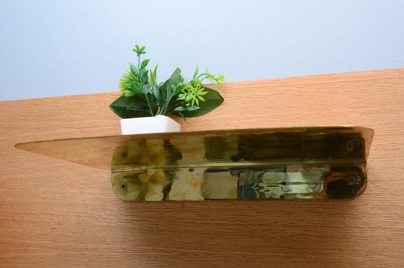 products-FloatingShelfForWalls9.jpg Unlacquered Brass Floating Shelf For Walls And Bathrooms, DDP shipping - Image 8