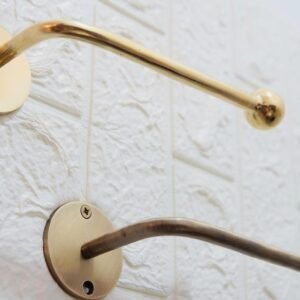 Handmade Brass Toilet Paper Holder: Vintage Style, Gold & Bronze Finish
