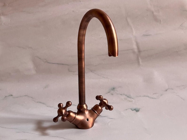 products-GooseneckFaucetForSink22_aa69e437-bb17-4cba-93fd-2c37d756eb04.jpg Copper Bathroom Faucet , Copper Gooseneck Faucet For Sink - Image 6