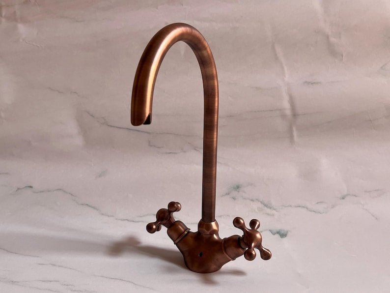 products-GooseneckFaucetForSink66.jpg Copper Bathroom Faucet , Copper Gooseneck Faucet For Sink - Image 5