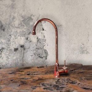 Copper Kitchen & Bathroom Faucet – 360 Rotating Gooseneck Mixer Tap