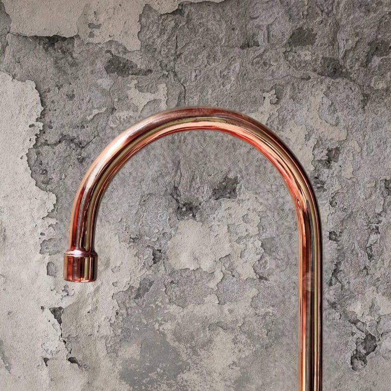 products-GooseneckMixerTap5.jpg Copper Kitchen & Bathroom Faucet – 360 Rotating Gooseneck Mixer Tap - Image 3