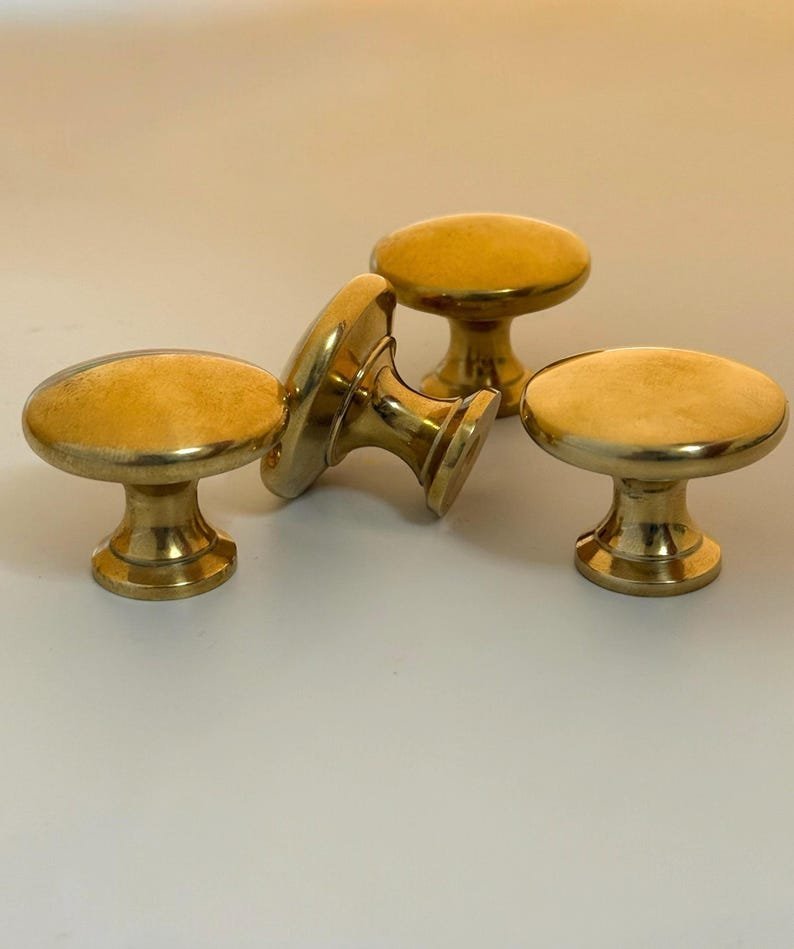 products-Hardware3.jpg Unlacquered Brass Ball Cabinet Knob: Vintage Style Hardware