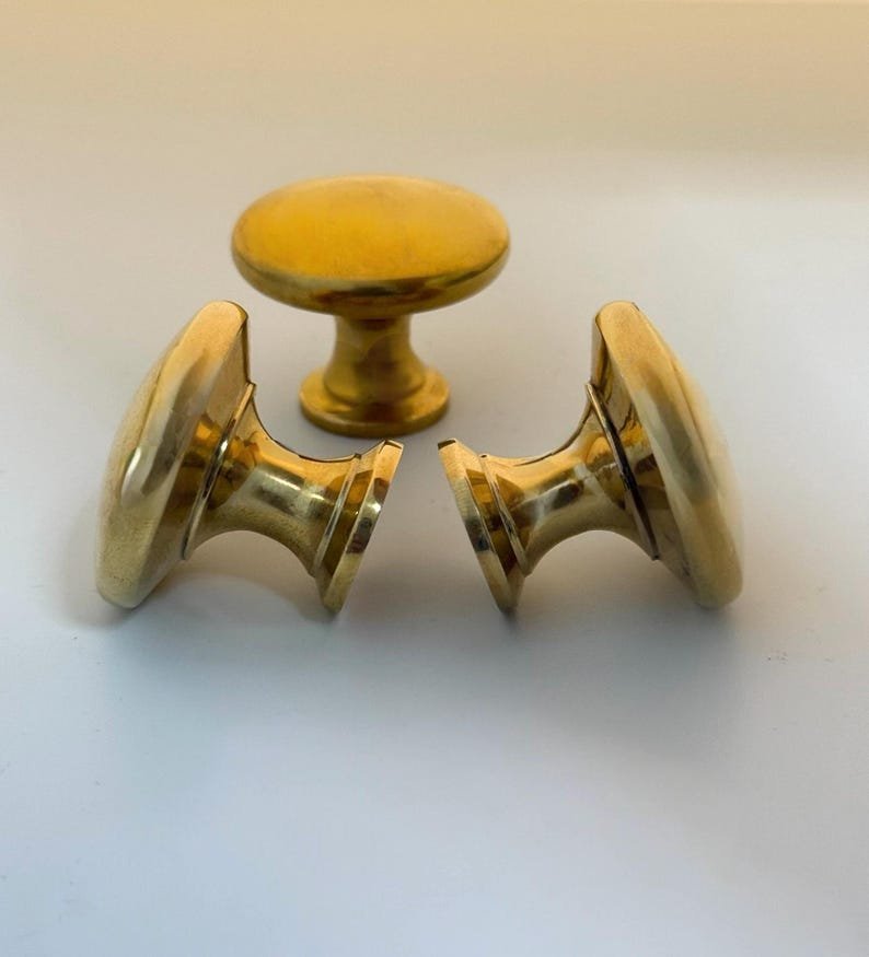 products-Hardware4.jpg Unlacquered Brass Ball Cabinet Knob: Vintage Style Hardware - Image 4