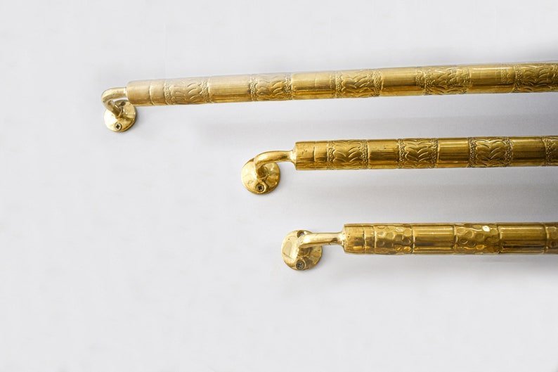 products-Holder1.jpg Unlacquered Brass Towel Bar for Bathroom, Solid Brass Towel Holder - Handmade Towel Rack - Image 2