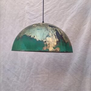 Green Patina Pendant Light , Patina Copper Kitchen Island Lighting