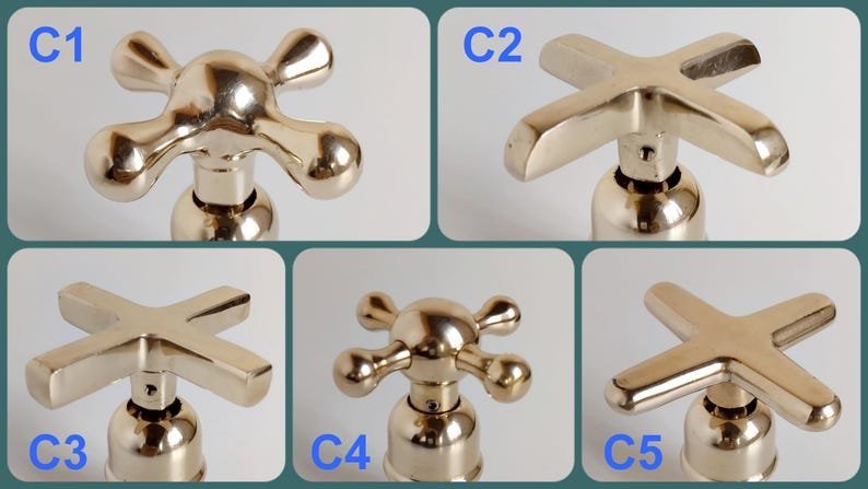 products-L-ShapeSingleHandle1.jpg Unlacquered Brass Bathroom Faucet: L-Shape Single Handle Vanity Faucet - Image 7