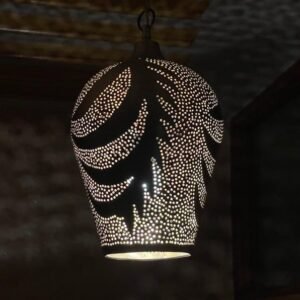 Handmade Moroccan Brass Pendant Light – Boho Hanging Chandelier, Brass Pendant Lighting, Moroccan Light Fixtures