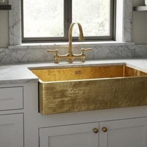 Hammered Brass kitchen Sink, Handmade Brass Vessel Sink, Luxury Vintage Brass kitchen sink, handmade Farmhouse Kitchen sink, vessel sink