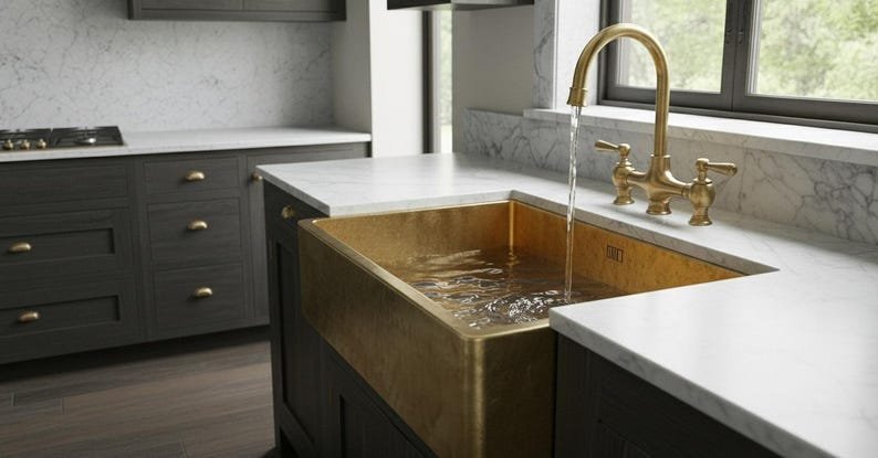 products-Luxury2.jpg Hammered Brass kitchen Sink, Handmade Brass Vessel Sink, Luxury Vintage Brass kitchen sink, handmade Farmhouse Kitchen sink, vessel sink - Image 2