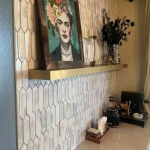 Handmade Golden Floating Shelf: Modern Laminated Shelves