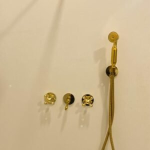 Brass Shower System,Antique brass, Bathroom shower, Vintage shower, Rainfall shower, Exposed shower, Outdoor shower, Moroccan Bathroom.