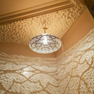 Boho Moroccan Ceiling Lamp – Elegant Ambient Light Fixture
