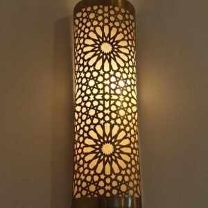 Moroccan Brass Wall Sconce Light Handmade Lantern Wall Lamp | Moorish Home Lighting Fixture | Oriental Brass Wall Decor