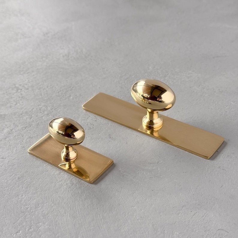 products-OvalEARBY1.jpg Unlacquered Solid Brass Oval EARBY Cabinet Knobs - Luxury Handles - Image 10
