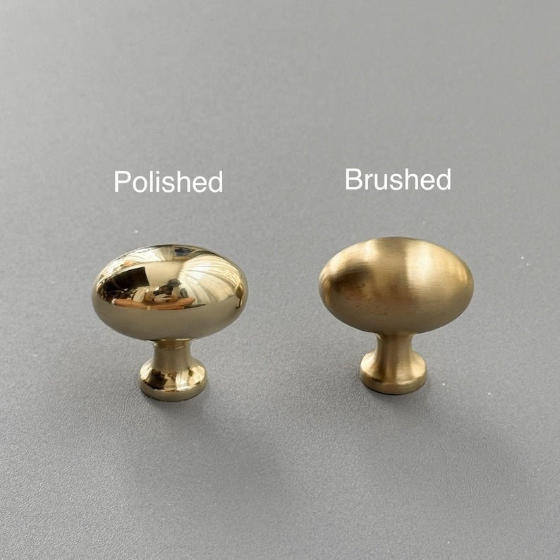 products-OvalEARBY6.jpg Unlacquered Solid Brass Oval EARBY Cabinet Knobs - Luxury Handles - Image 5