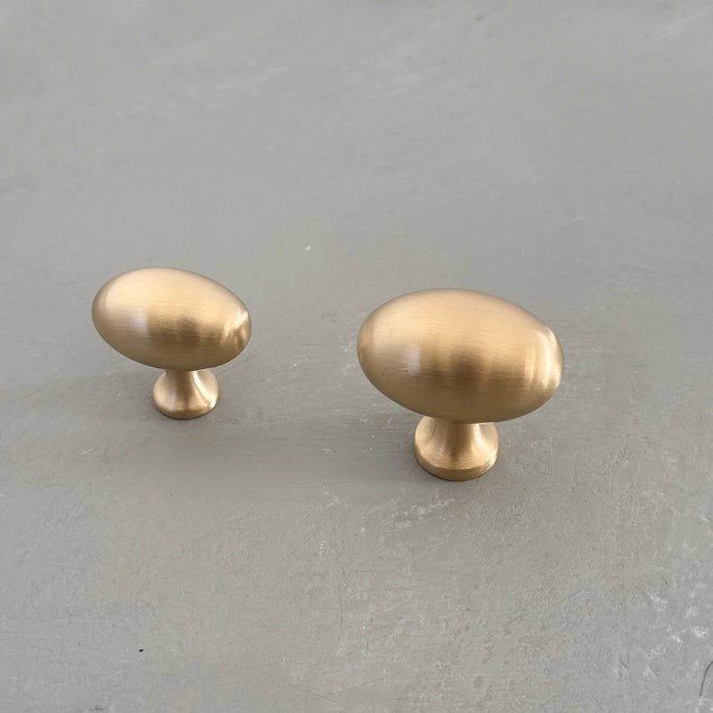 products-OvalEARBY9.jpg Unlacquered Solid Brass Oval EARBY Cabinet Knobs - Luxury Handles - Image 8
