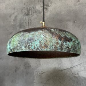 Green Patina Pendant Light , Patina Copper Kitchen Island Lighting
