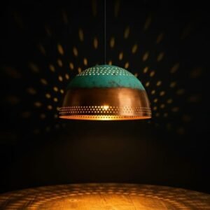 Green Patina Pendant Light , Patina Copper Kitchen Island Lighting