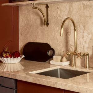 Unlacquered Brass Kitchen Faucet | Premium Solid Brass Sink Faucet