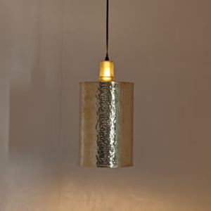 "Hammered Brass Cylinder Pendant Light | Brass Ceiling Lights - Pendant Lights"