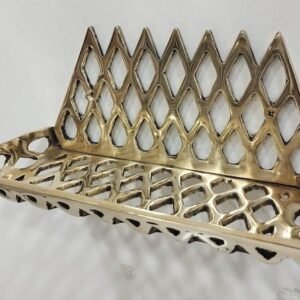 Unlacquered Brass Basket Wall Shelf: Shower Soap Holder