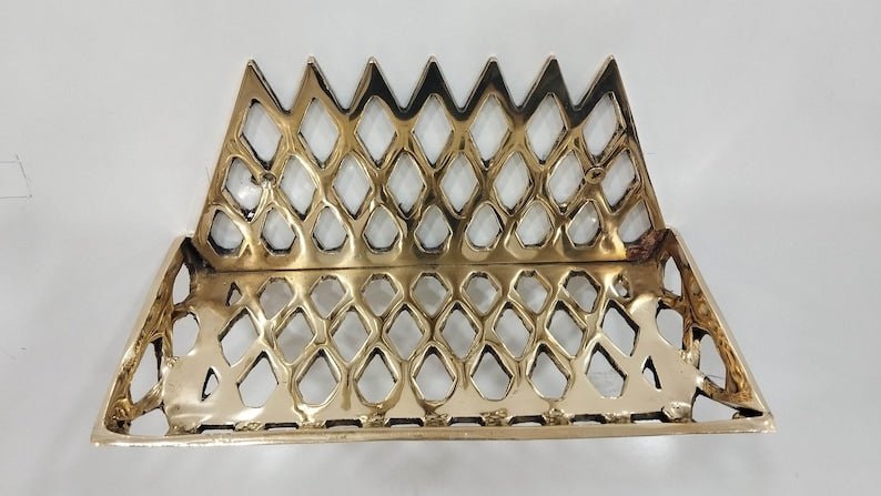 products-ShowerSoapHolder6.jpg Unlacquered Brass Basket Wall Shelf: Shower Soap Holder - Image 3