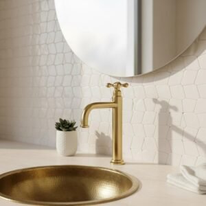 Single Handle Brass Faucet, Unlacquered Solid Brass