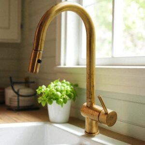 Unlacquered Solid Brass Kitchen Faucet, Kitchen Faucet, Pull Down Faucet, Pull Out Faucet, Brass Faucet Kitchen, Kitchen Sink