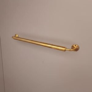 Unlacquered Brass Towel Bar: Solid Brass Wall Mounted Vintage Bathroom Decor