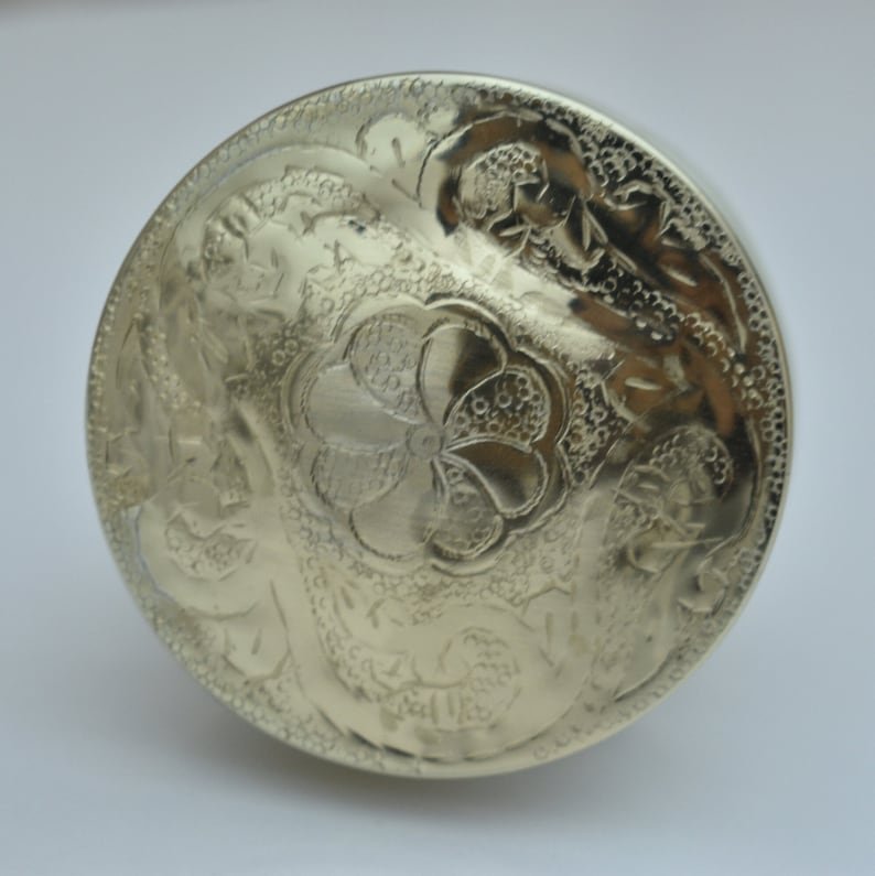 products-SolidUnlacqueredPop-UpDrain2.jpg Hammered Brass Sink Drain: Solid Unlacquered Pop-Up Drain - Image 2