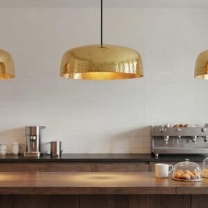 Handmade Moroccan Brass Dome Pendant Light: Kitchen Island Lighting