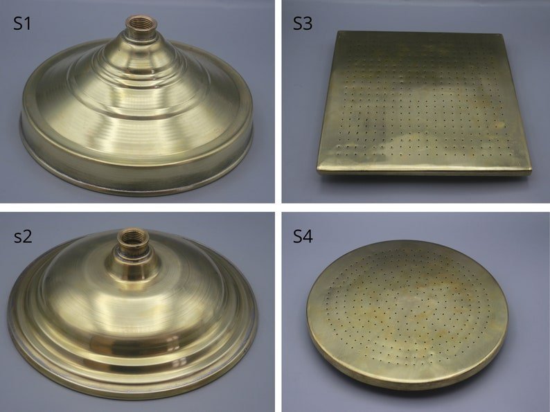 products-TrioHandcrafted10.jpg Trio Handcrafted Solid Copper- Brass Shower Head And handheld Set - Image 9