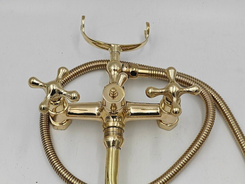 products-TubFiller66.jpg Unlacquered Brass Tub Filler: Solid Brass Bathroom Faucet - Image 6