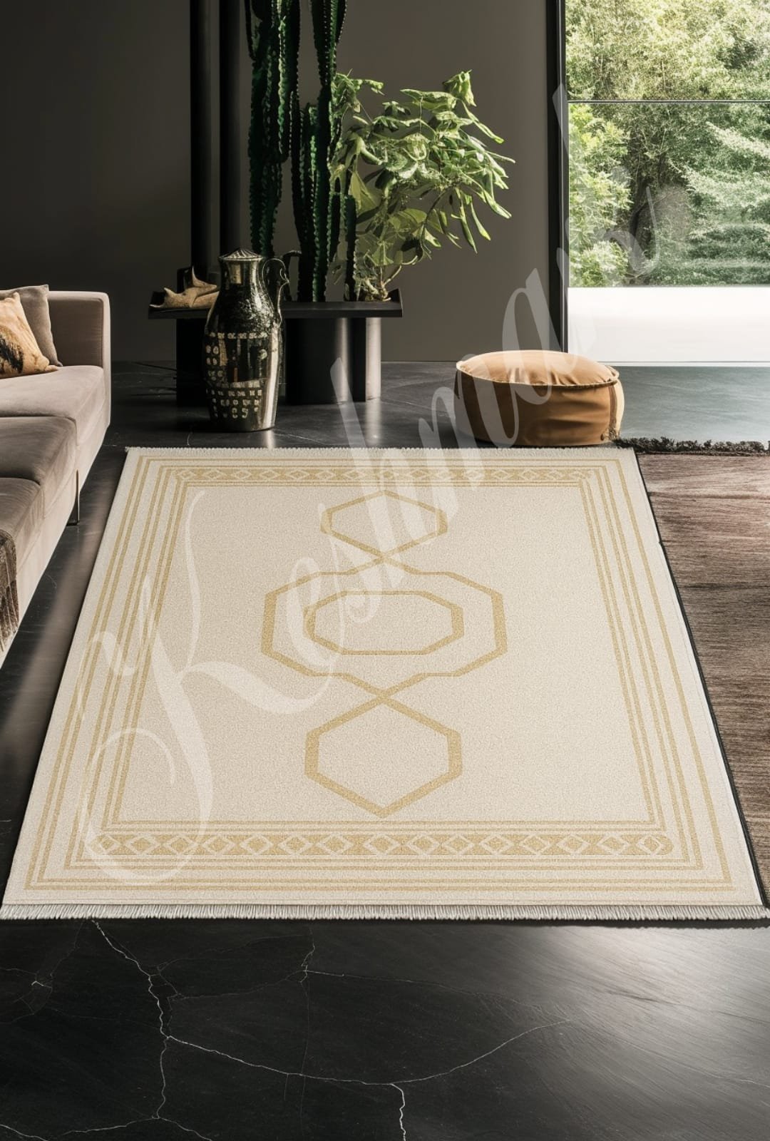 products-WhatsAppImage2025-11-26at16.07.27.jpg Handmade Moroccan Wool Rug – Beige & White Modern Berber Carpet, Geometric Minimalist Area Rug, Custom Size Beni Ourain Style Decor - Image 7