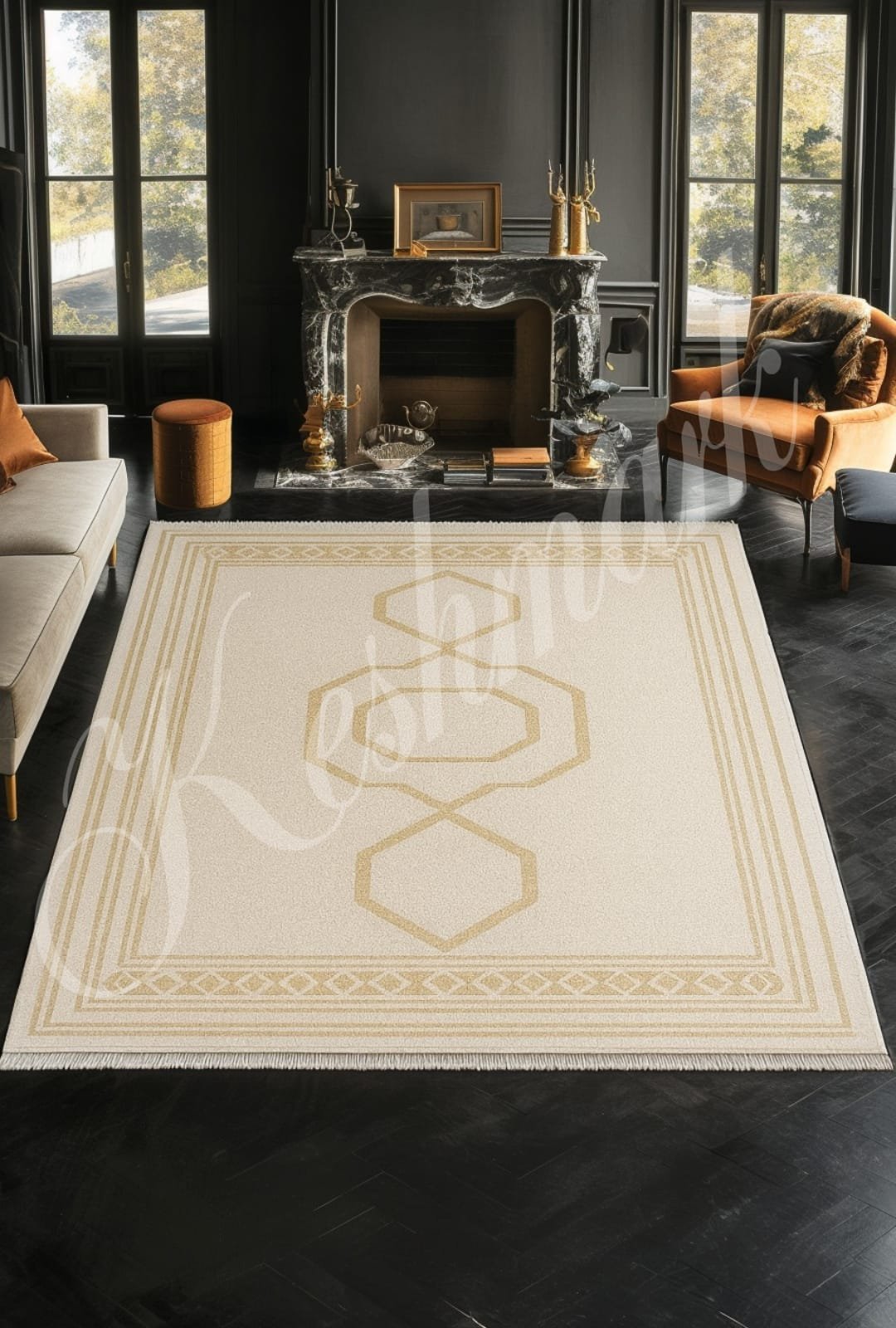 products-WhatsAppImage2025-11-26at16.07.27_1.jpg Handmade Moroccan Wool Rug – Beige & White Modern Berber Carpet, Geometric Minimalist Area Rug, Custom Size Beni Ourain Style Decor - Image 6