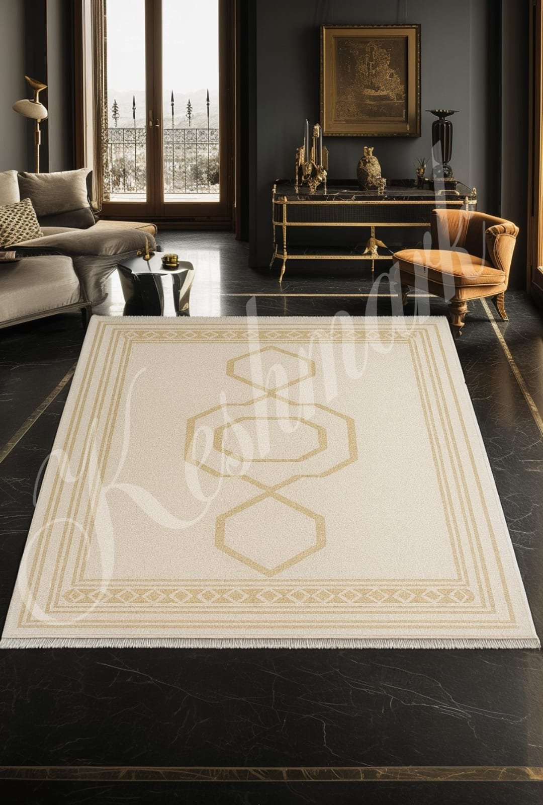 products-WhatsAppImage2025-11-26at16.07.28.jpg Handmade Moroccan Wool Rug – Beige & White Modern Berber Carpet, Geometric Minimalist Area Rug, Custom Size Beni Ourain Style Decor - Image 5